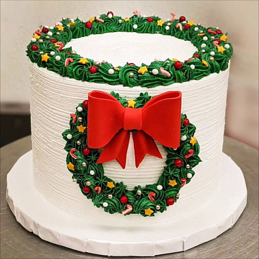 «Рождественский венок» купить - старыйоскол.сладкоежкин.рф