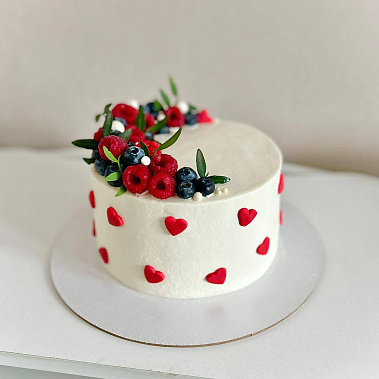 Торт в сердечках купить - старыйоскол.сладкоежкин.рф