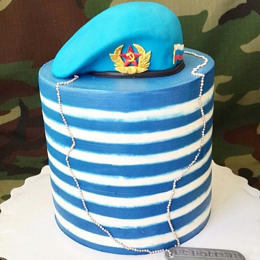 Торт "ВДВ Тельняшка" купить - старыйоскол.сладкоежкин.рф