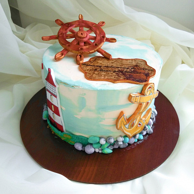 Торт "Нашему капитану" купить - старыйоскол.сладкоежкин.рф