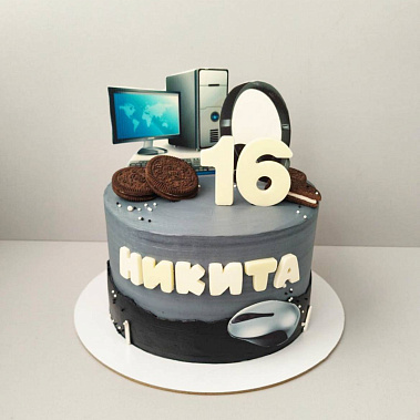 Торт "Компьютер" купить - старыйоскол.сладкоежкин.рф