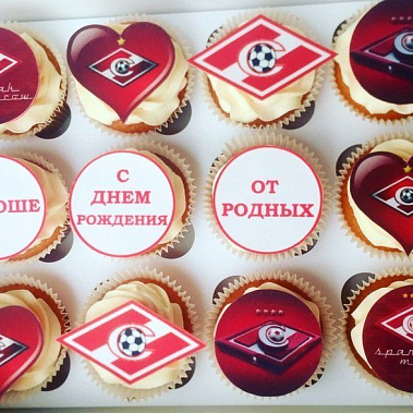 Капкейки "Спартак" купить - старыйоскол.сладкоежкин.рф