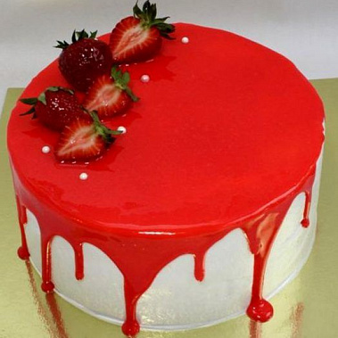 Торт глазурь с клубникой купить - старыйоскол.сладкоежкин.рф