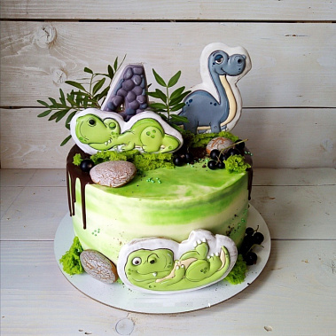 Торт "Динозавры" купить - старыйоскол.сладкоежкин.рф